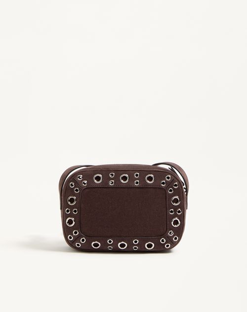 Valentino Garavani - Sac Porté Épaule Valentino Garavani Nellcôte En Daim - Marron - Femme - Sacs Porté Épaule