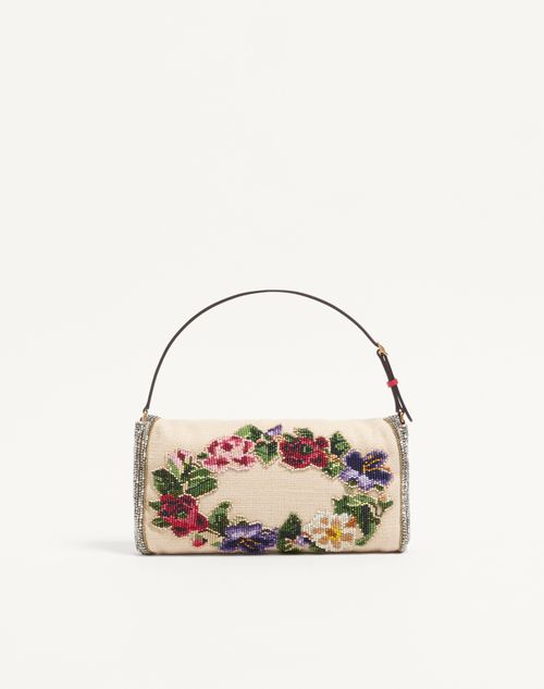 Valentino Garavani - Valentino Garavani Devain Embroidered Small Shoulder Bag - Multicolor - Woman - Clutches