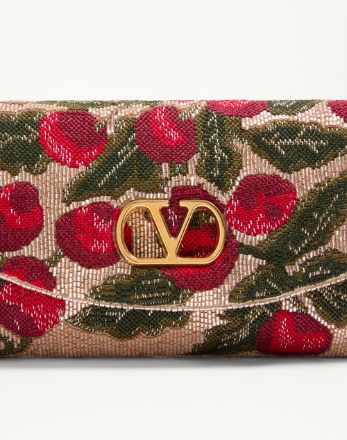 Valentino Garavani - Valentino Garavani Devain Embroidered Small Shoulder Bag - Multicolour - Woman - Shoulder Bags