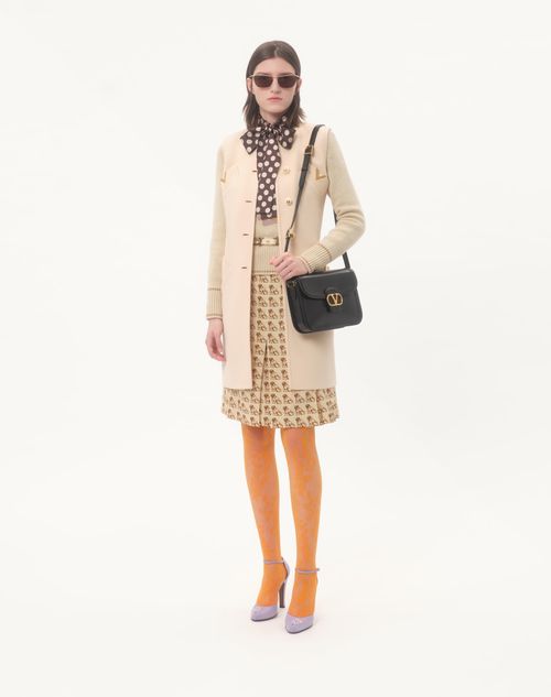 Valentino - Crepe De Chine Skirt With Petit Charles Print - Birch/multicolour - Woman - Skirts