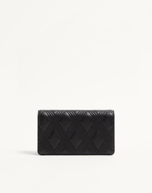 Valentino Garavani - Valentino Garavani Quiltie 67 Mini Shoulder Bag In Quilted Nappa Leather - Black - Woman - Clutches