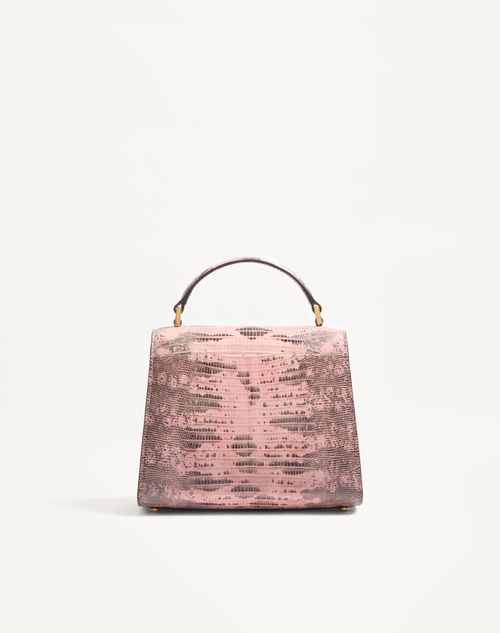 Valentino Garavani - Valentino Garavani Vsling Mini Handbag In Tejus With Jewel Logo - Peach Rose/vintage Rose - Woman - Top Handle Bags