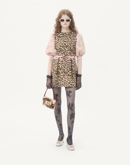 Valentino Garavani - Valentino Garavani Devain Embroidered Small Shoulder Bag - Natural/multicolour - Woman - Shoulder Bags