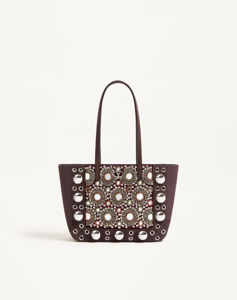 Valentino Garavani Women's Testa Di Moro Nellcôte Mini Embroidered Shopping Bag Woman Uni