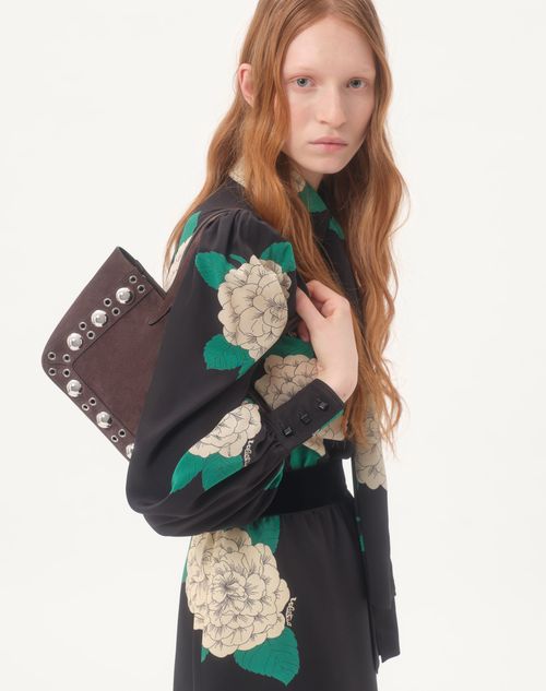 Valentino - Crepe De Chine Shirt With Apres L'hiver Print - Black/multicolor - Woman - Shirts And Tops