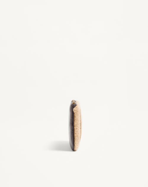 Valentino Garavani - Valentino Garavani Viva Superstar Sheepskin Pouch - Brown/beige - Woman - Clutches