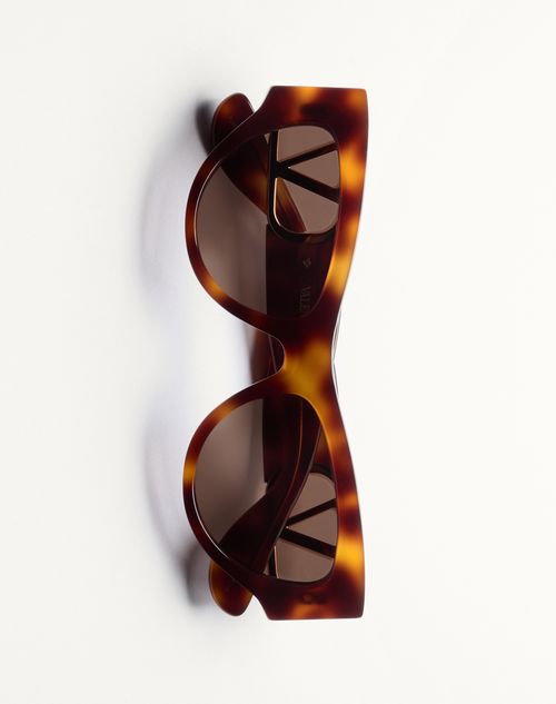 Valentino - Cat-eye Acetate Eyewear - Havana/brown - Woman - Eyewear