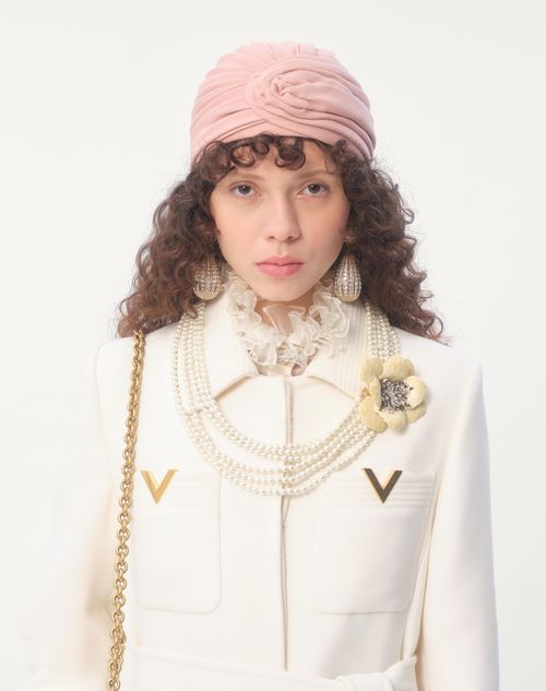 Valentino - Cappotto In Drill Double - Avorio - Donna - Cappotti E Outerwear