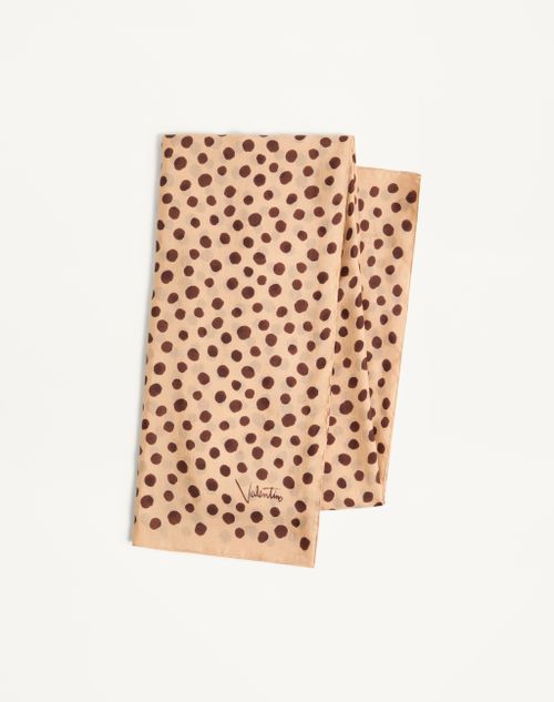 Valentino Garavani - Dalmata Plus De Pois Gepunktetes Haarband Aus Baumwolle Und Seide - Beige/schwarz/elfenbein - Frau - Softe Accessoires