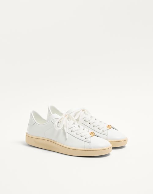 Valentino Garavani - Royco Trainer In Nappa Calfskin - White - Woman - Trainers