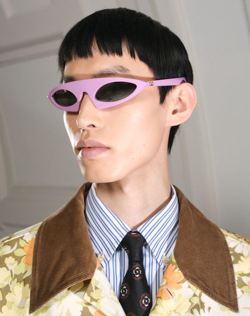 Valentino Garavani - Valentie Silk Jacquard Tie With Geometric Pattern - Black/multicolor - Man - Ties