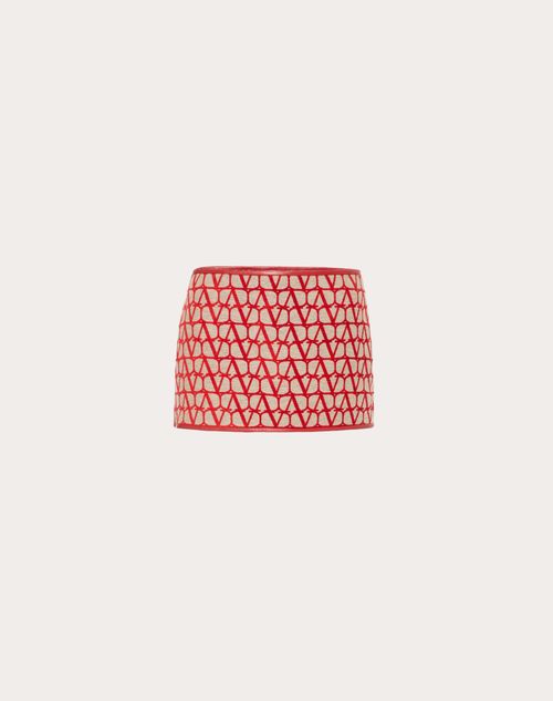  - Beige/red