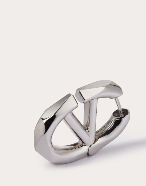 Vロゴ ボルディーズ メタル モノ ピアス for メンズ インチ パラジウム