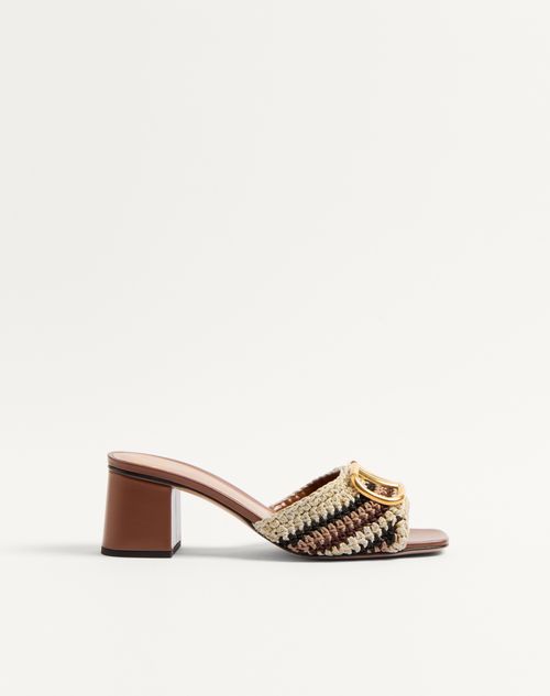 Valentino V Logo Sandal In Multicolour