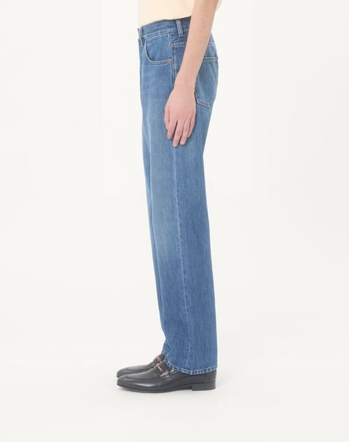 Valentino - Valentino Denim Pants - Blue - Man - Denim