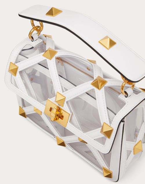 Valentino Garavani - ローマンスタッズチェーン ポリマー素材ミディアムバッグ - クリア/オプティカルホワイト - ウィメンズ - ショルダーバッグ