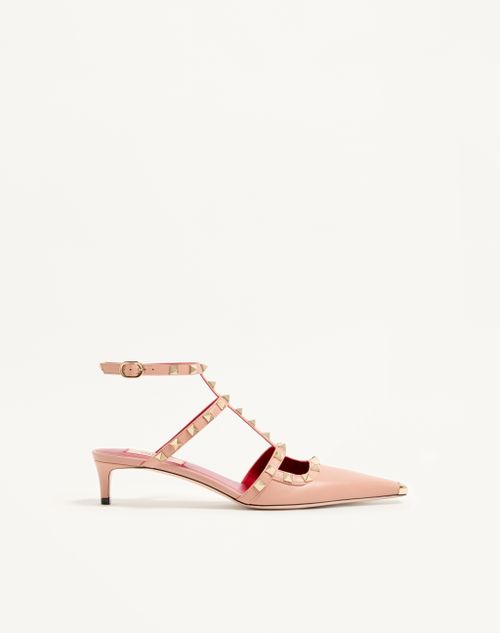Valentino Garavani - Rockstud Court Shoes In Kid Leather 40mm - Phard - Woman - Pumps And Slingbacks