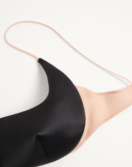 Valentino - Duchesse Bra Top - Black - Woman - Shirts & Tops