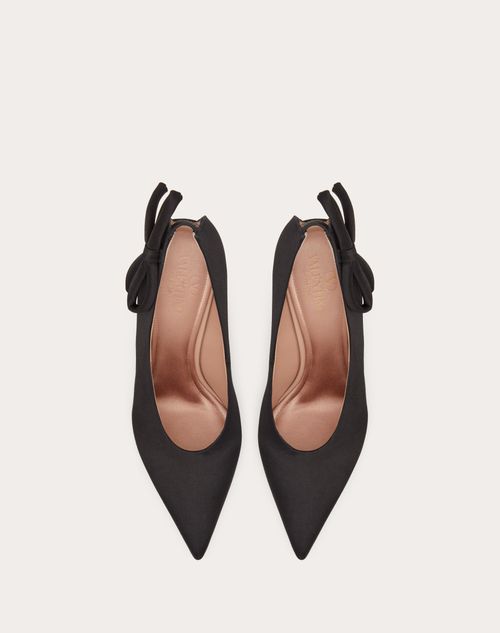 Valentino Garavani - Valentino Garavani Nite-out Satin Pump 110 Mm - Black - Woman - Pumps