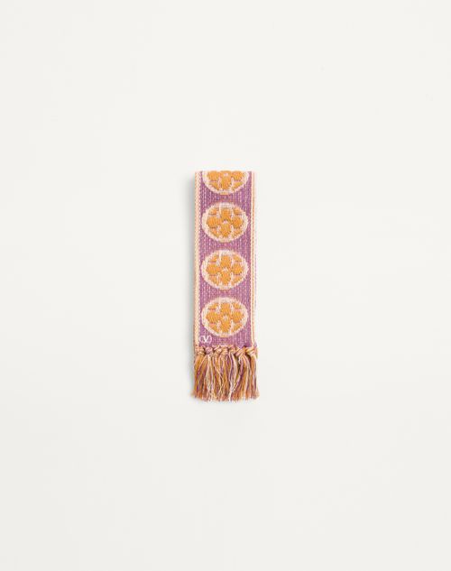 Valentino Garavani - Antibes Cotton Scarf With Fringe - Ivory/purple/ginger Orange/beige/white - Man - Soft Accessories