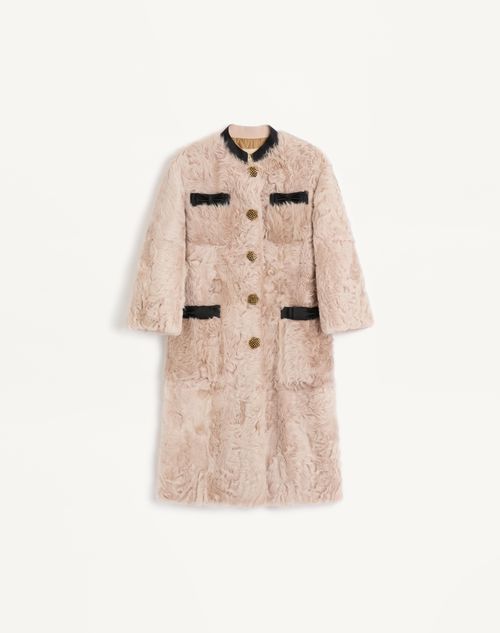 Valentino - Chekiang Coat - Vintage Rose - Woman - Coats And Outerwear