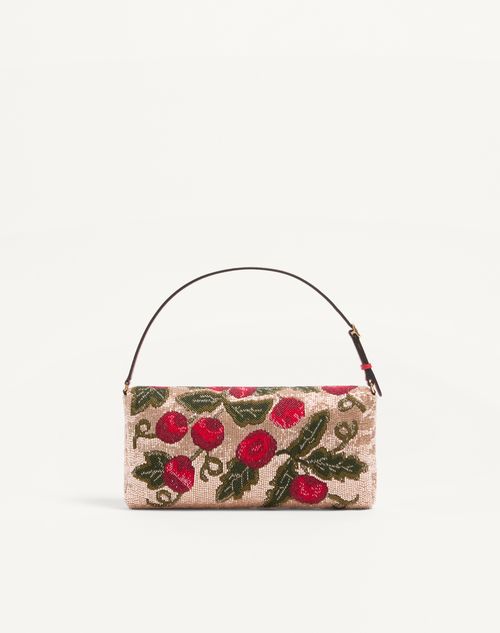 Valentino Garavani - Valentino Garavani Devain Embroidered Small Shoulder Bag - Multicolor - Woman - Clutches