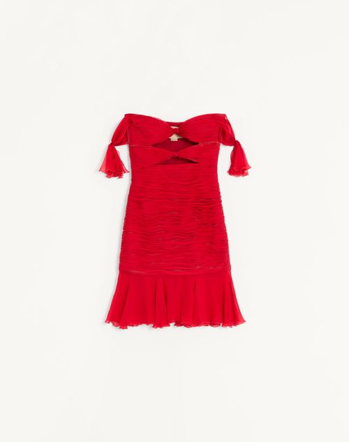 Valentino Chiffon Short Dress Woman Paris 40