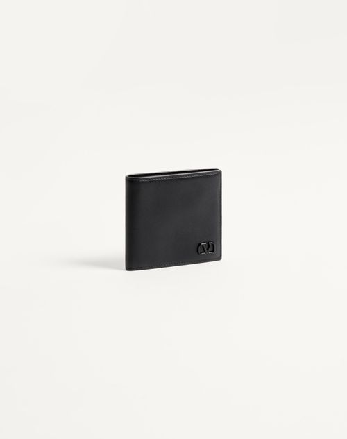Valentino Garavani - Vlogo Signature Wallet - Black - Man - Wallets And Small Leather Goods