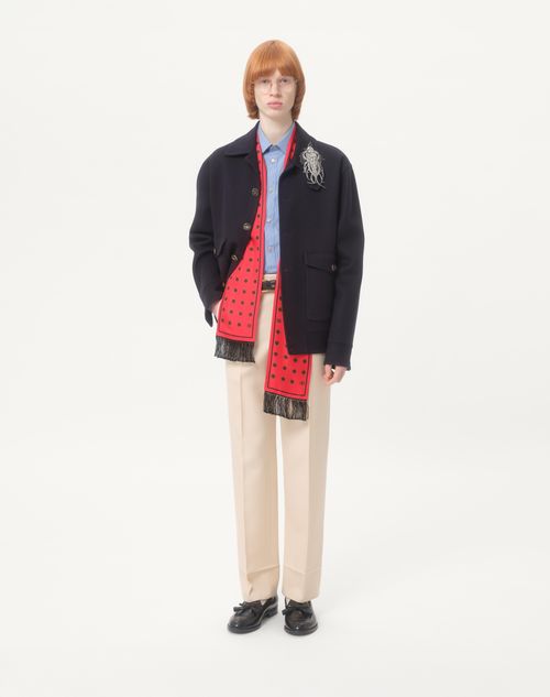 Valentino - Pantalones De Gabardina De Lana - Nata - Hombre - Pantalones Largos Y Cortos
