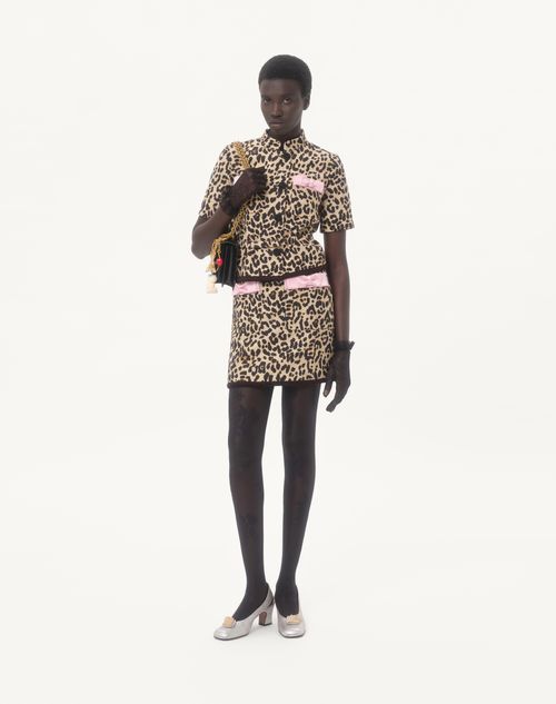 Valentino - Animalier Print Crepe Couture Skirt - Animal Print - Woman - Skirts