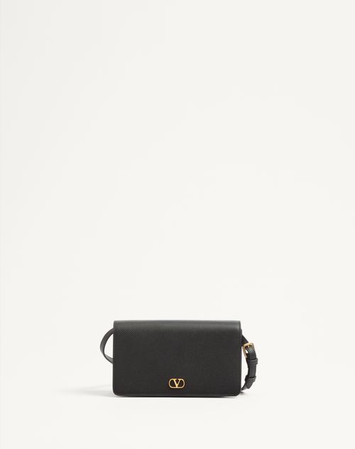 Valentino Garavani - Vロゴ シグネチャー グレインカーフスキン ミニ ショルダーバッグ - ブラック - ウィメンズ - 