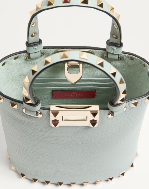 Valentino Garavani - ロックスタッズ グレインカーフスキン クロスボディポーチ - スカイグレー - ウィメンズ - トート