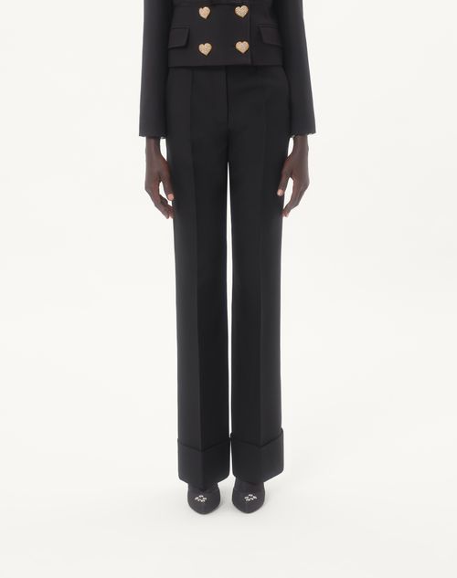Valentino - Crepe Couture Pants - Black - Woman - Pants And Shorts