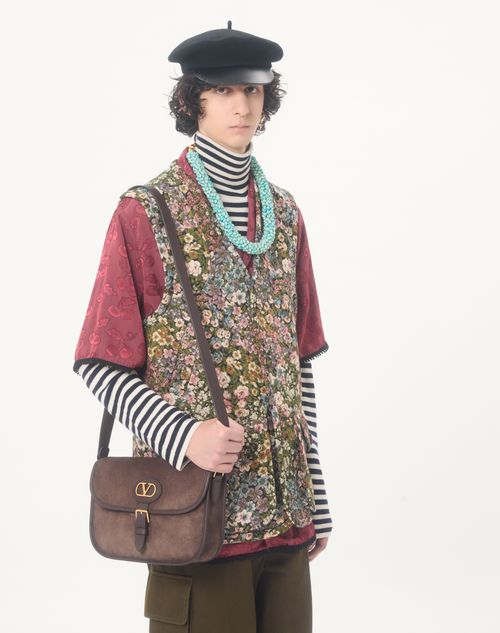 Valentino - Valentino Viscose Bowling Shirt With Cherryfic Jacquard Pattern - Magenta - Man - Shirts