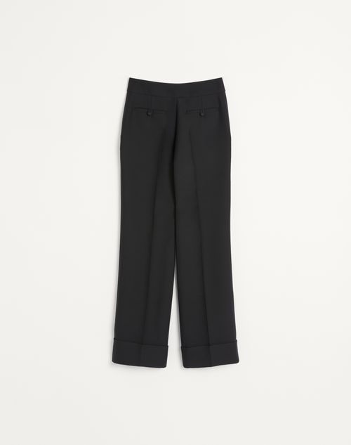 Valentino - Crepe Couture Pants - Black - Woman - Trousers And Shorts