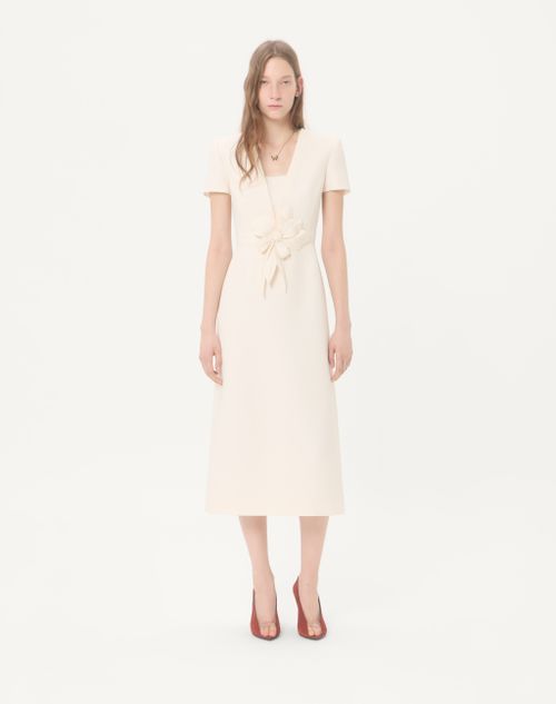 Valentino - Embroidered Crepe Couture Dress - Ivory - Woman - Dresses