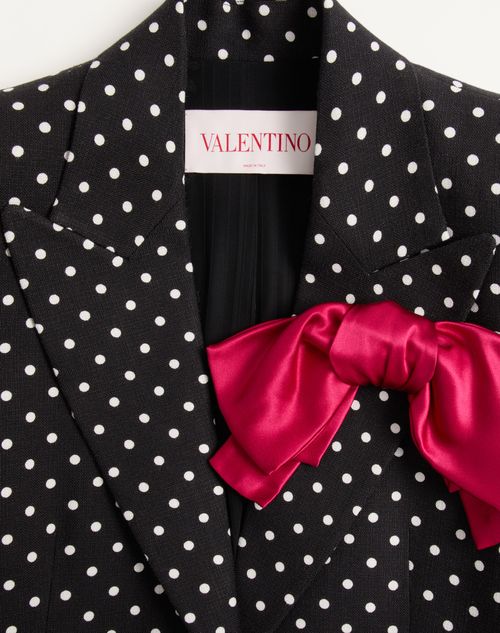 Valentino - Supergran Plusdepois Print Jacket - Black/birch - Woman - Jackets And Blazers