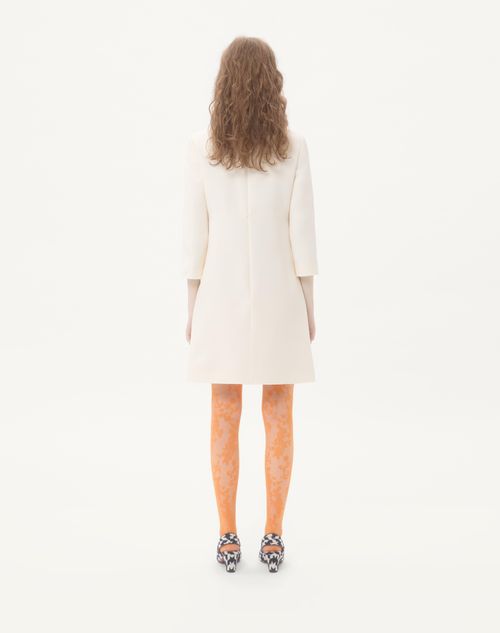 Valentino - Crepe Couture Short Dress - Ivory - Woman - Dresses
