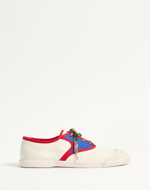 Shop Valentino Garavani Bay By Bay Fabric Trainer In Multicolour