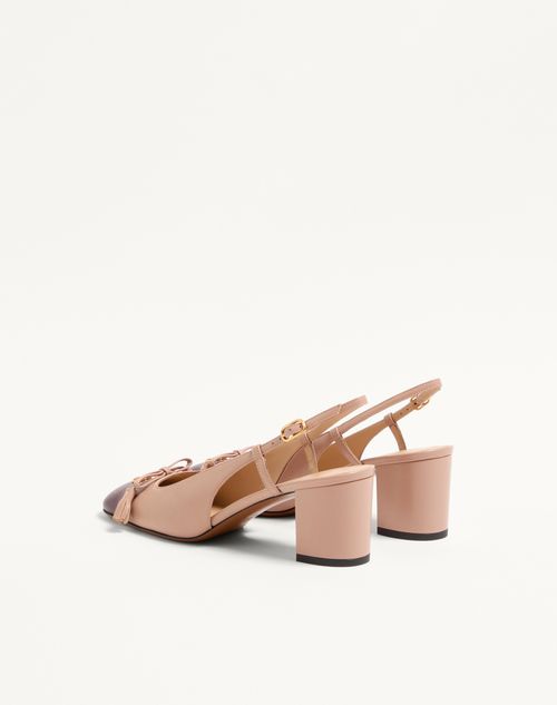 Valentino Garavani - Valet Du Roi Kidskin Slingback Pumps 60mm - Rose Cannelle/garnet - Woman - Pumps