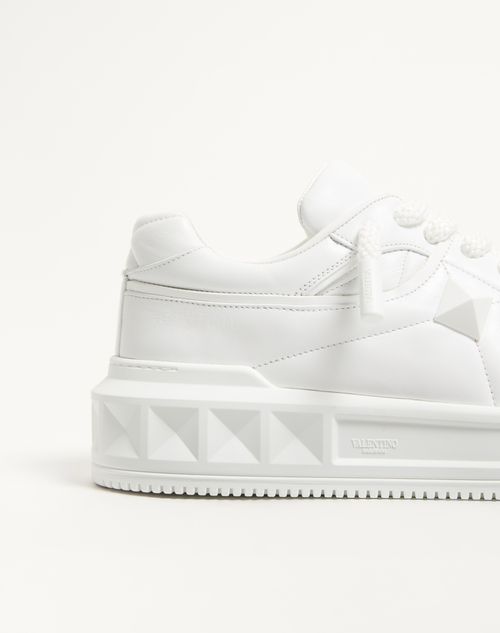 Valentino Garavani - One Stud Xl Nappa Leather Low-top Sneaker - White - Man - Sneakers