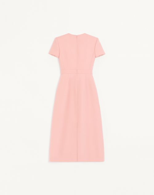 Valentino - Embroidered Crepe Couture Dress - Pink - Woman - Dresses