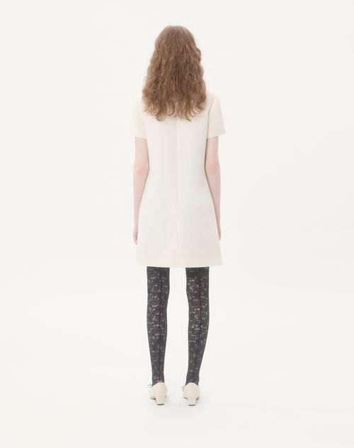 Valentino - Crepe Couture Short Dress - Ivory - Woman - Dresses