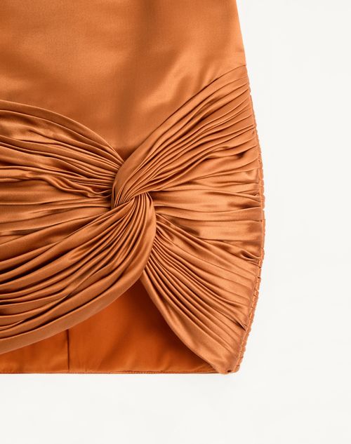 Valentino - Cady Satinrock - Bronze - Frau - Röcke