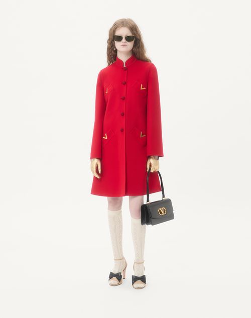 Valentino - Compact Drap Coat - Paris - Woman - Coats And Outerwear