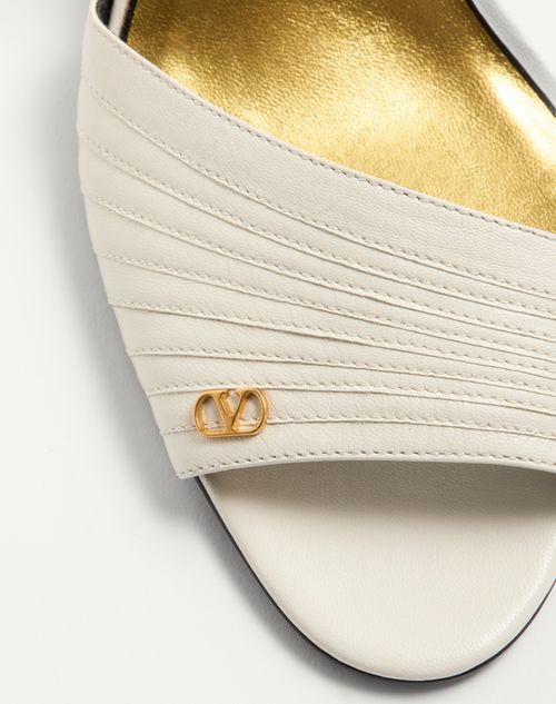 Valentino Garavani - Ladycrush Sandal In Kidskin 85mm - Ivory - Woman - Sandals
