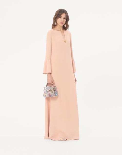 Valentino - Cady Couture Long Dress - Salmon - Woman - Gowns