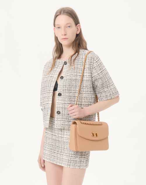 Valentino Garavani - Valentino Garavani Djuna Medium Chain Bag In Nappa Leather - Pink - Woman - Shoulder Bags