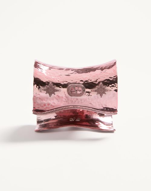 Valentino Garavani - Cuffy Laminated Metal Bracelet - Pink - Woman - Jewellery