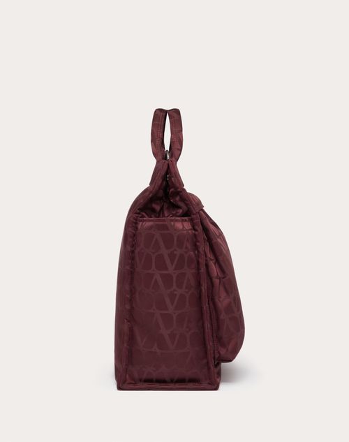 Valentino Garavani - ヴァレンティノ ガラヴァーニ アンド ポーター 2way Vertical Tote Bag - ボルドー - メンズ - トート